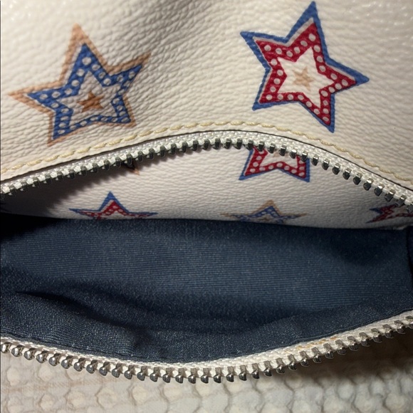Coach Cream Star Pattern Backpack - Picture 4 of 4